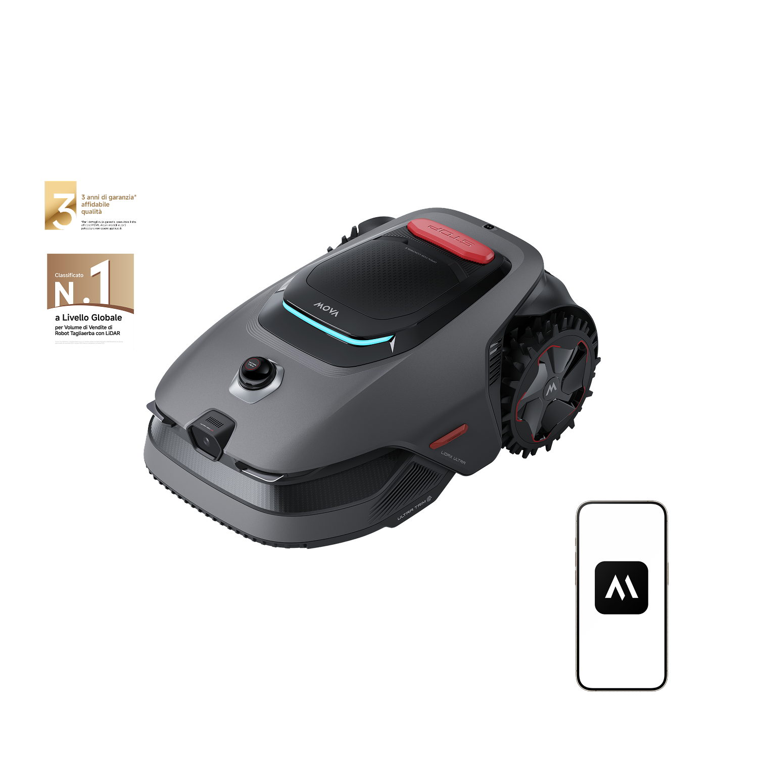 MOVA LiDAX Ultra Series Robot tagliaerba