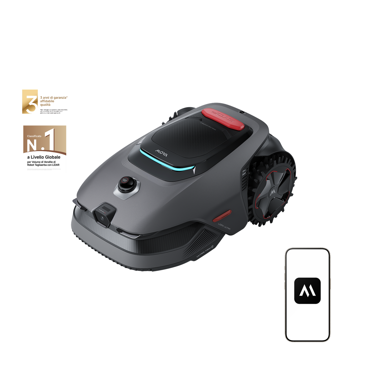 MOVA LiDAX Ultra Series Robot tagliaerba