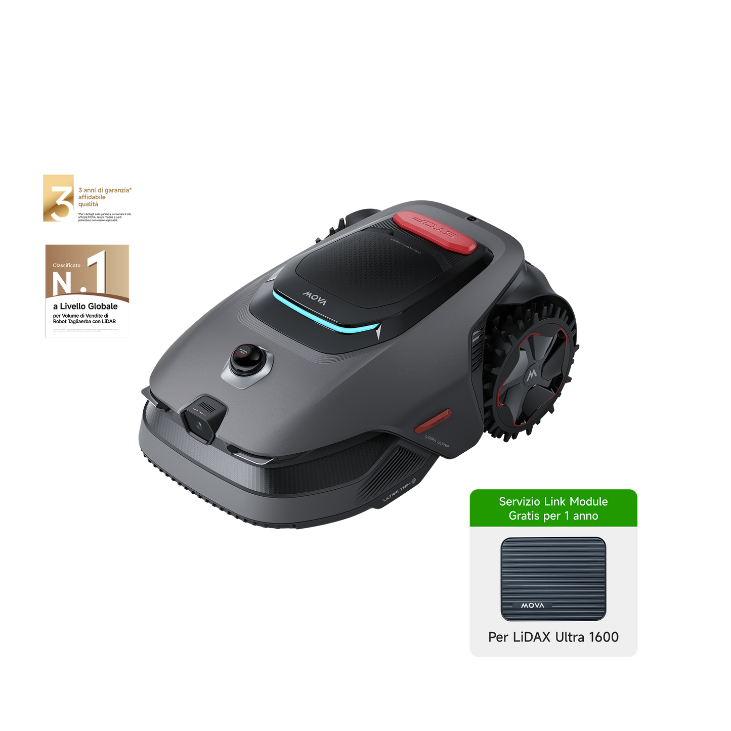 MOVA LiDAX Ultra Series Robot tagliaerba