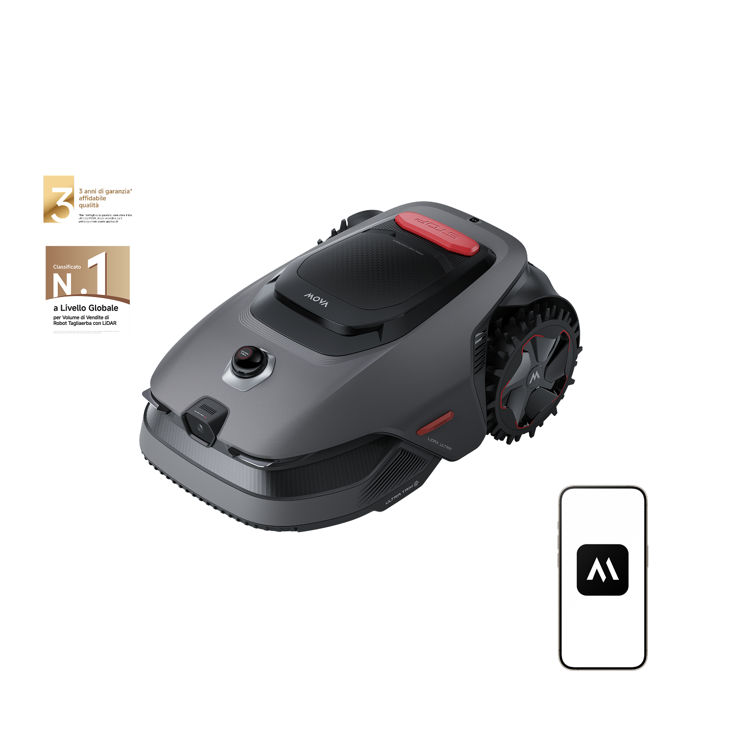 MOVA LiDAX Ultra Series Robot tagliaerba