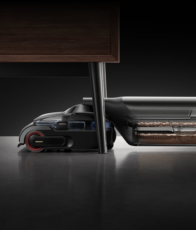 mova m50 ultra robot aspirapolvere con design piatto a 180° senza riduzione dell'aspirazione