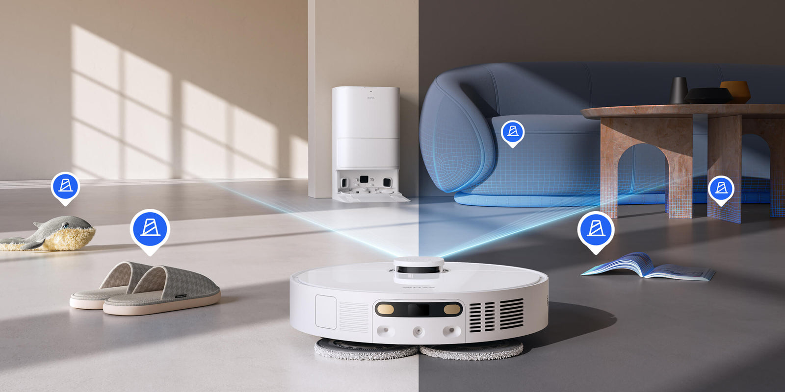 MOVA E40 Ultra Laser Evitamento Ostacoli