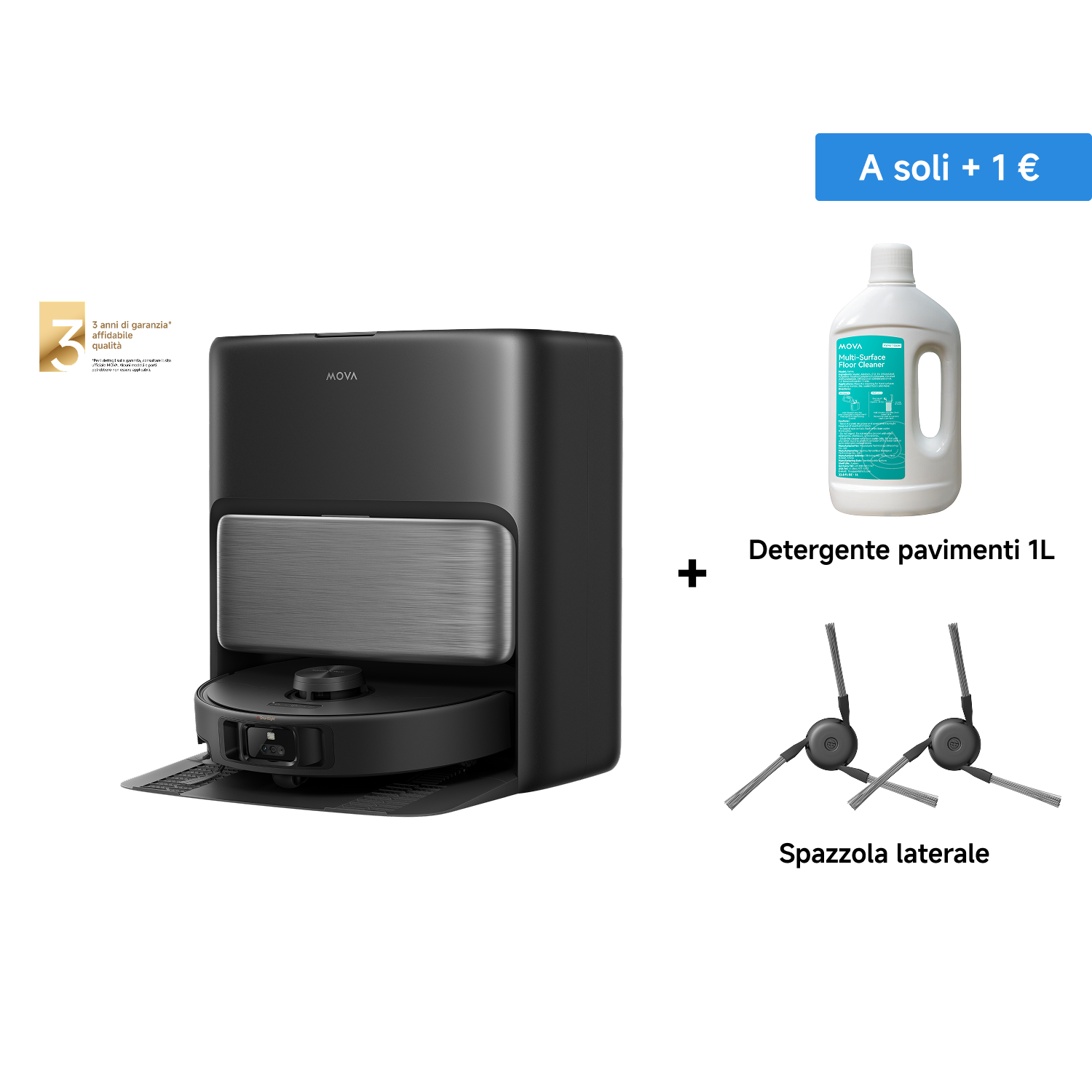 Robot aspirapolvere MOVA P70 Pro Ultra Nero