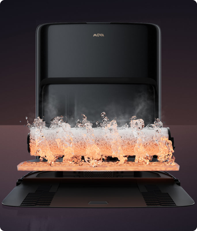 mova z60 ultra roller complete sistema duosolution™ gestione di macchie e odori