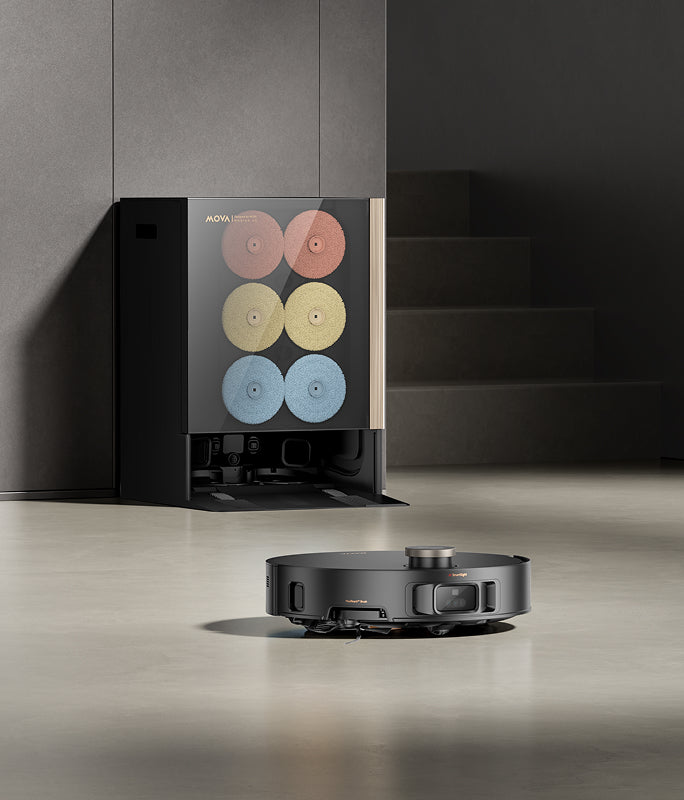 mova mobius 60 pulizia per zone ia con stazione mopswap