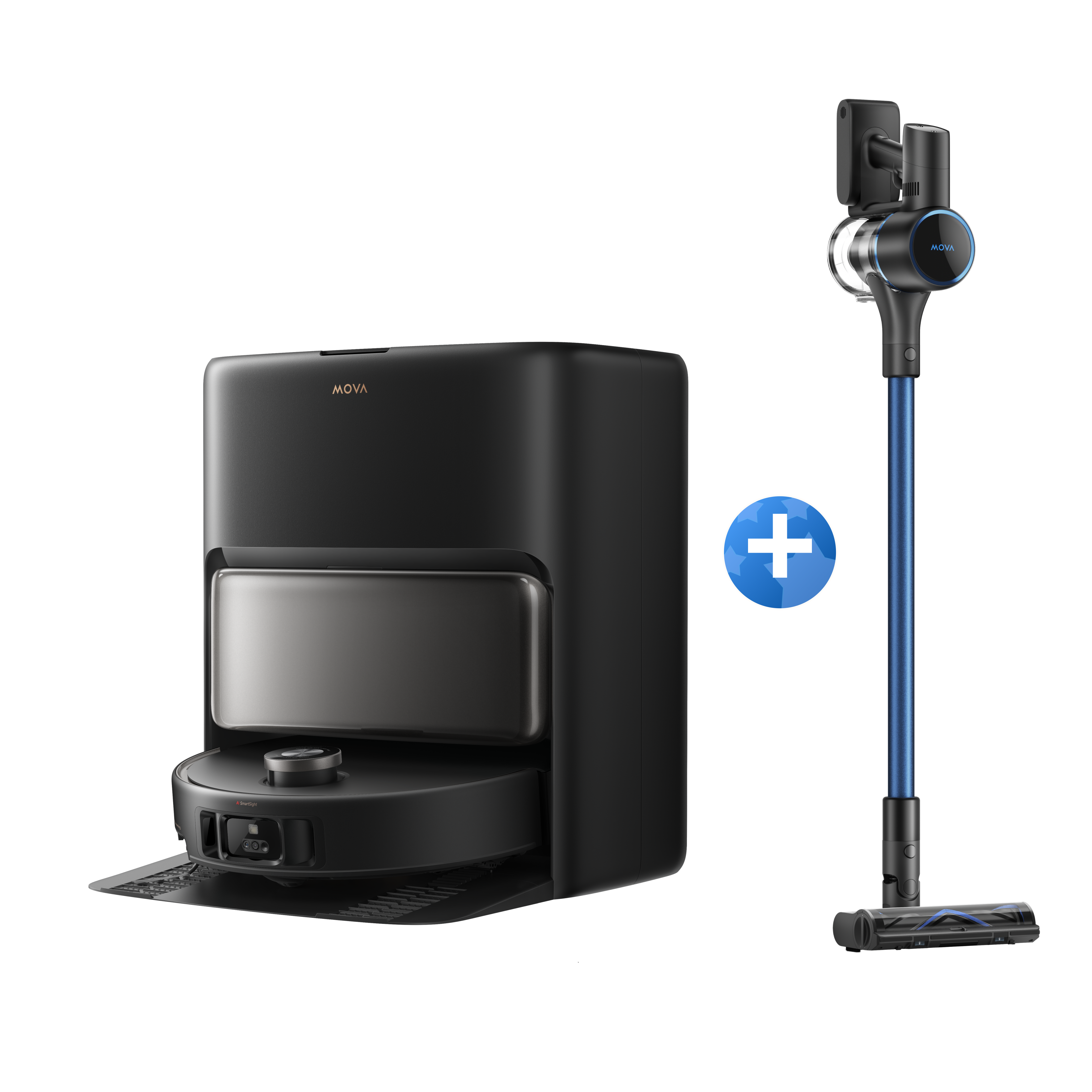 MOVA V50 Ultra Complete Robot aspirapolvere Nero + S4 Detect