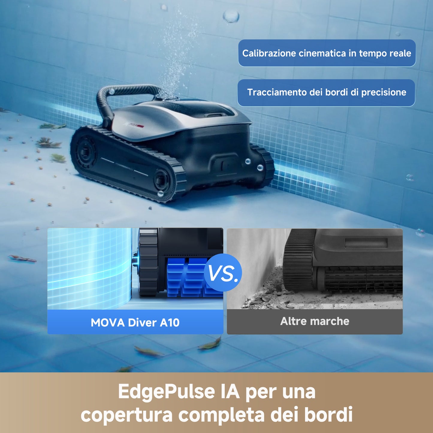 MOVA Diver A10 Robot pulitore per piscine
