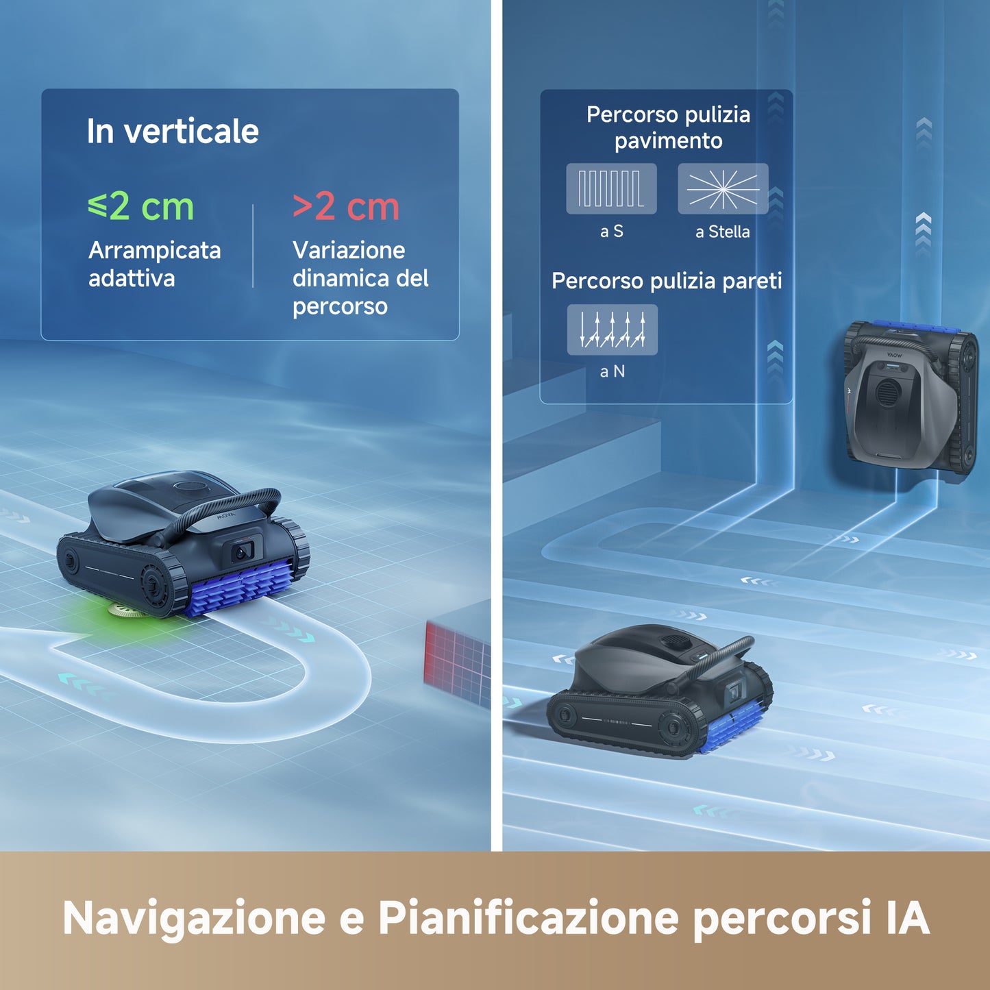MOVA Diver A10 Robot pulitore per piscine