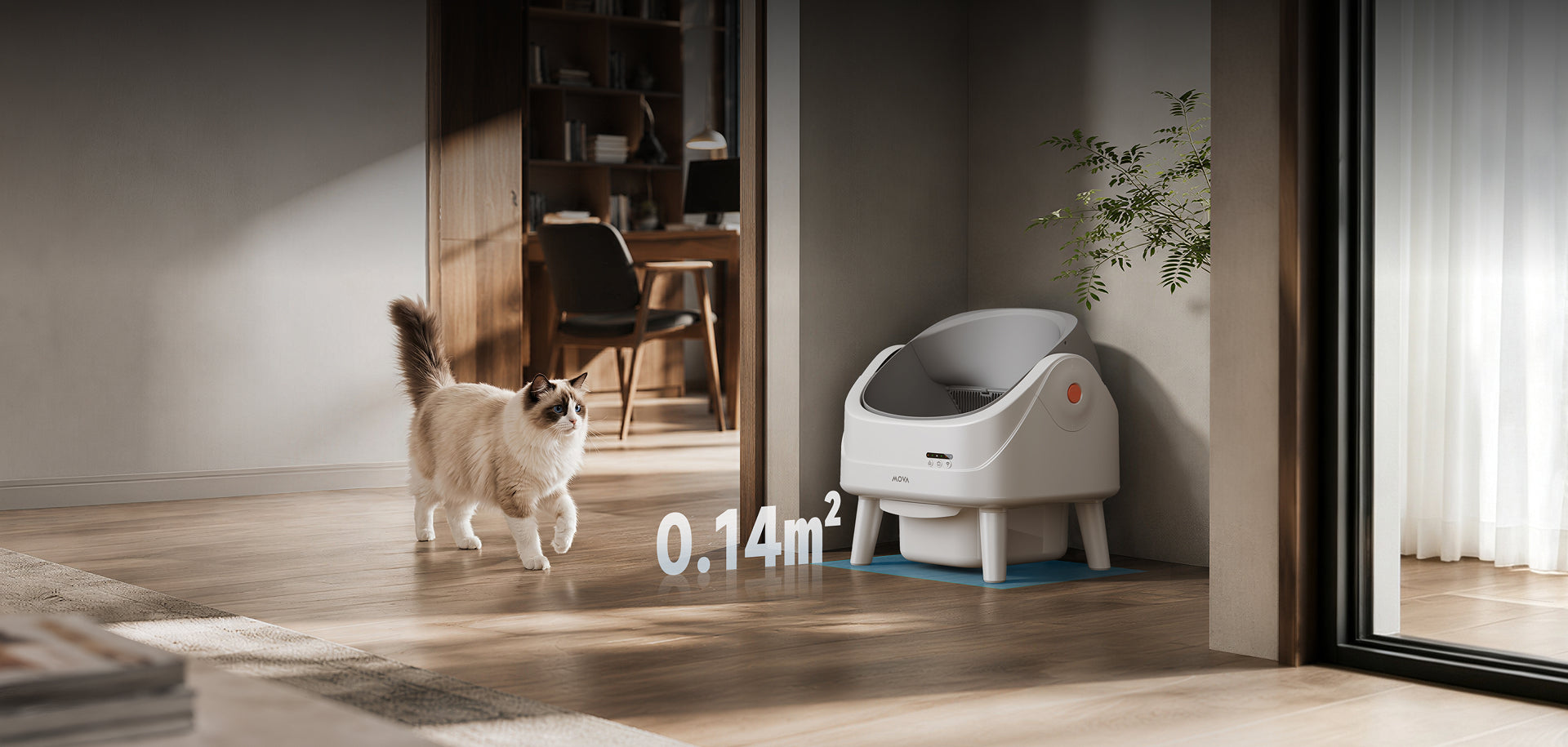 MOVA LB10 Air lettiera autopulente Adatto al tuo spazio