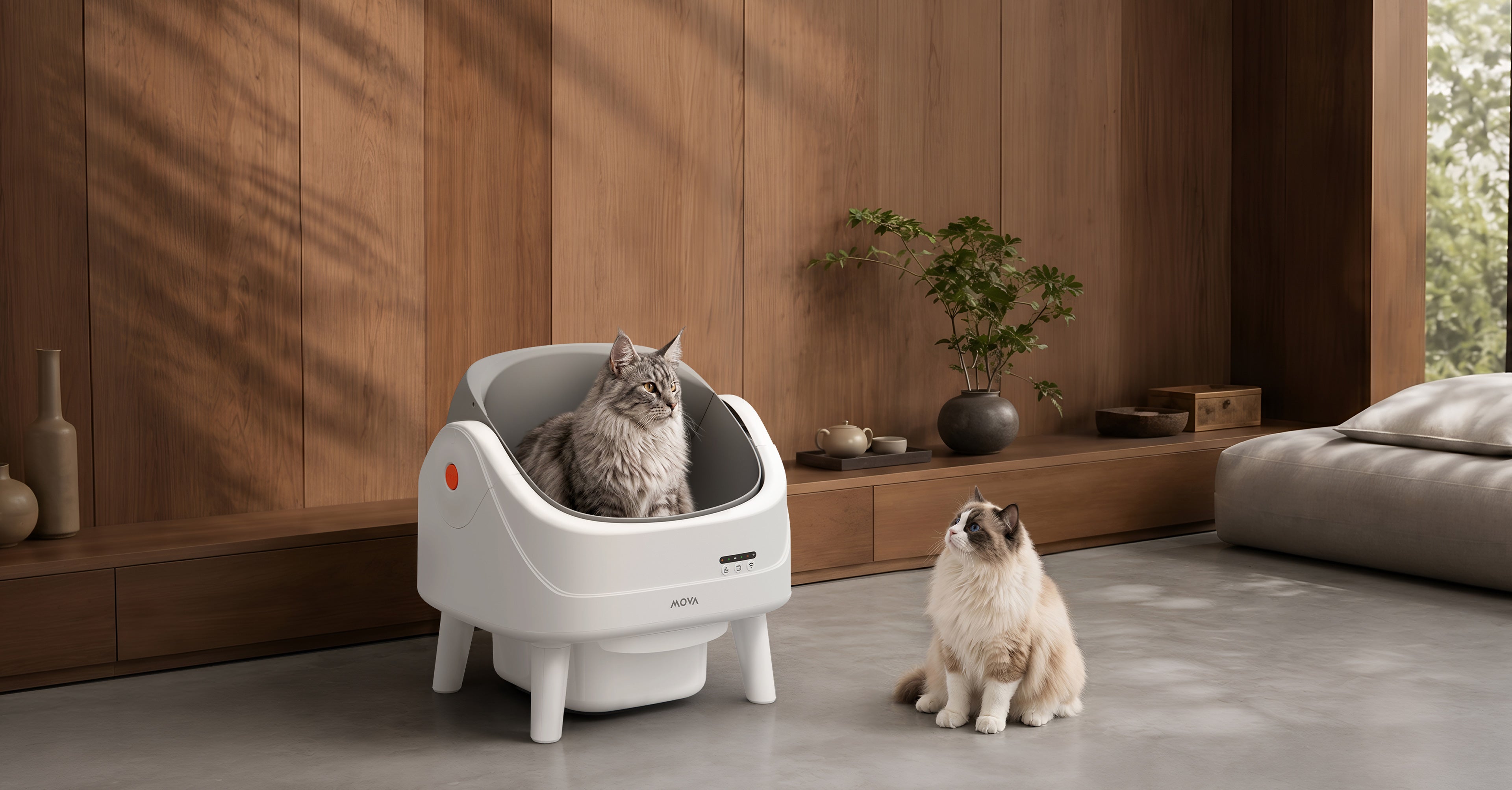 MOVA LB10 Air lettiera autopulente Spazio per il tuo gatto, tranquillità per te