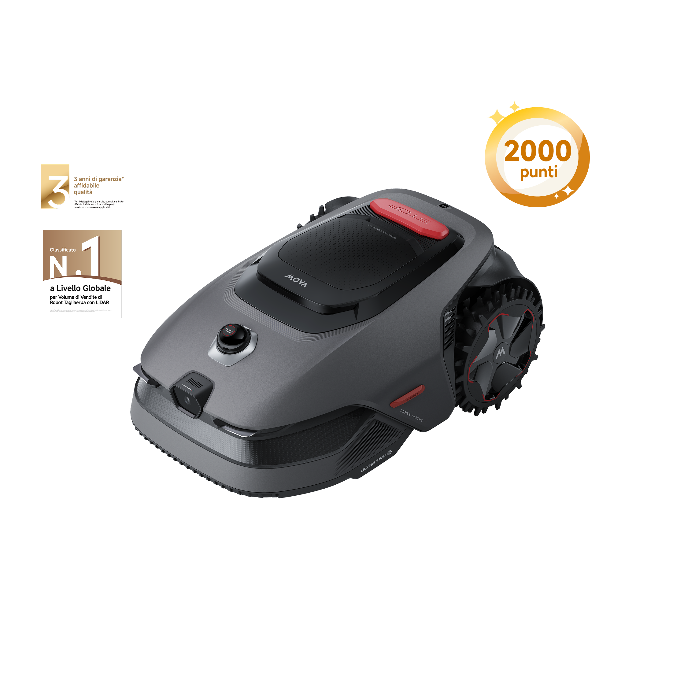MOVA LiDAX Ultra Series Robot tagliaerba
