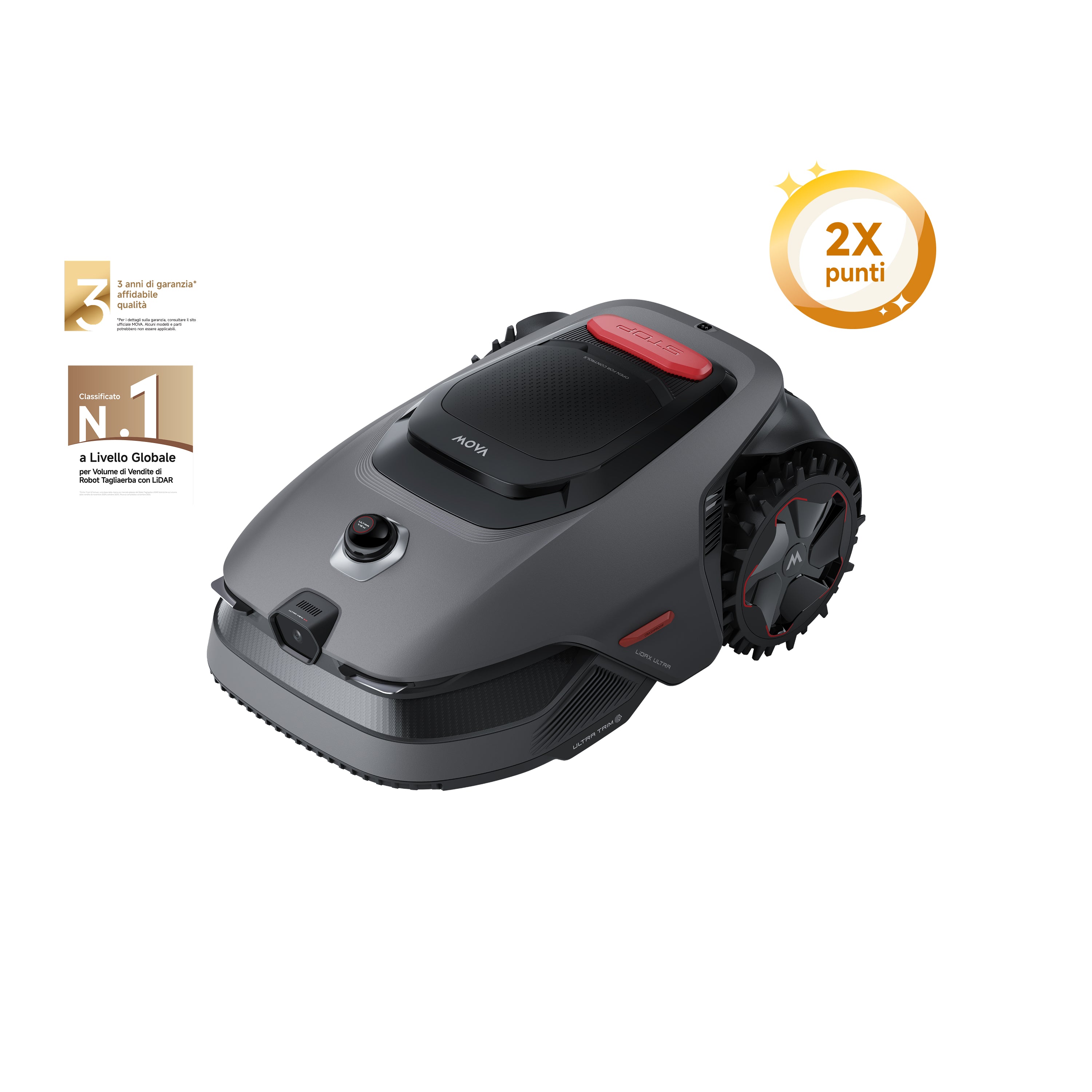MOVA LiDAX Ultra Series Robot tagliaerba