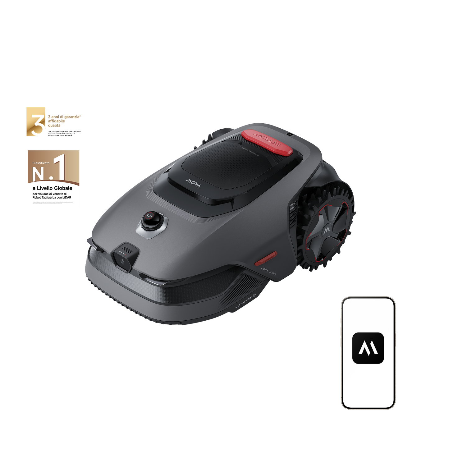 MOVA LiDAX Ultra Series Robot tagliaerba