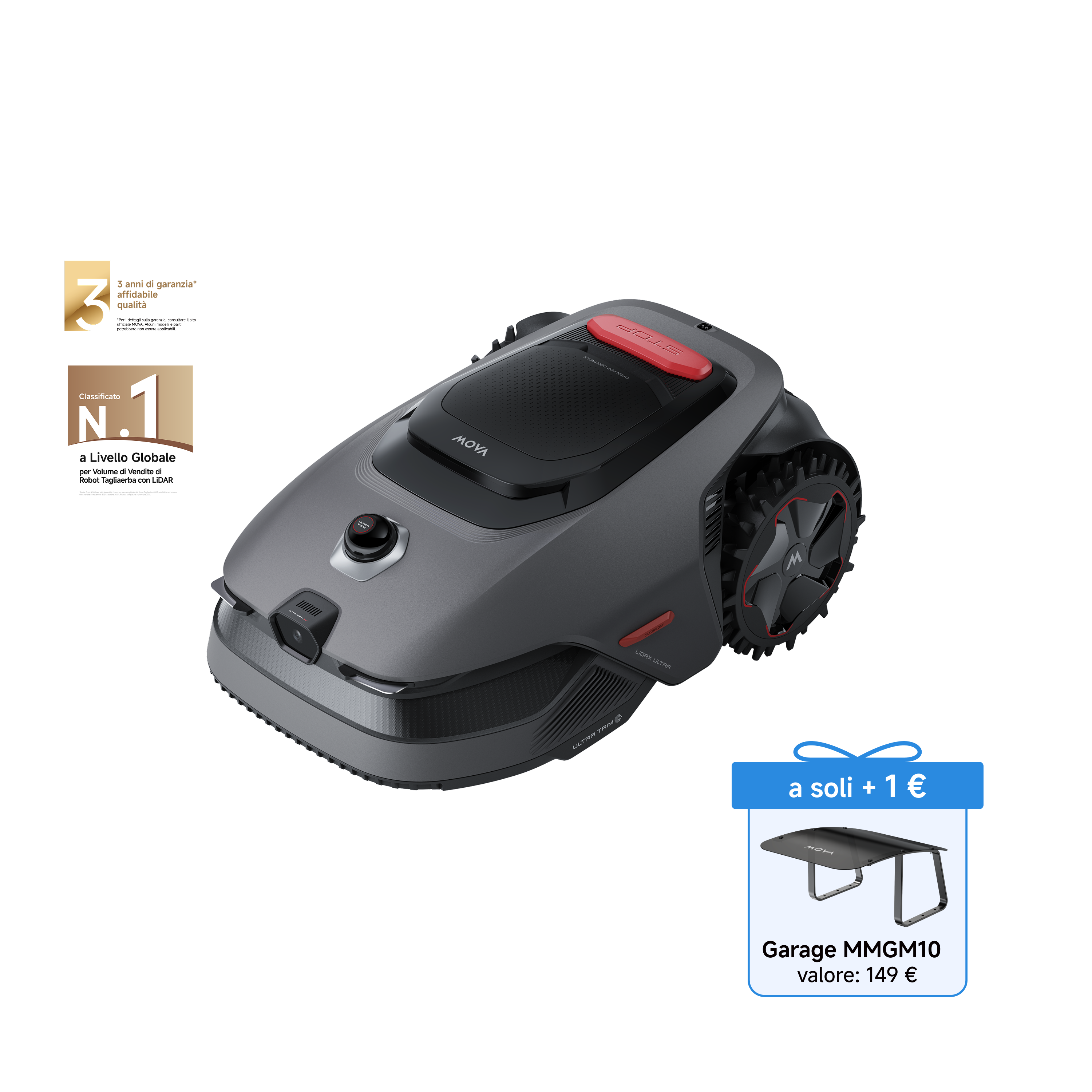MOVA LiDAX Ultra Series Robot tagliaerba