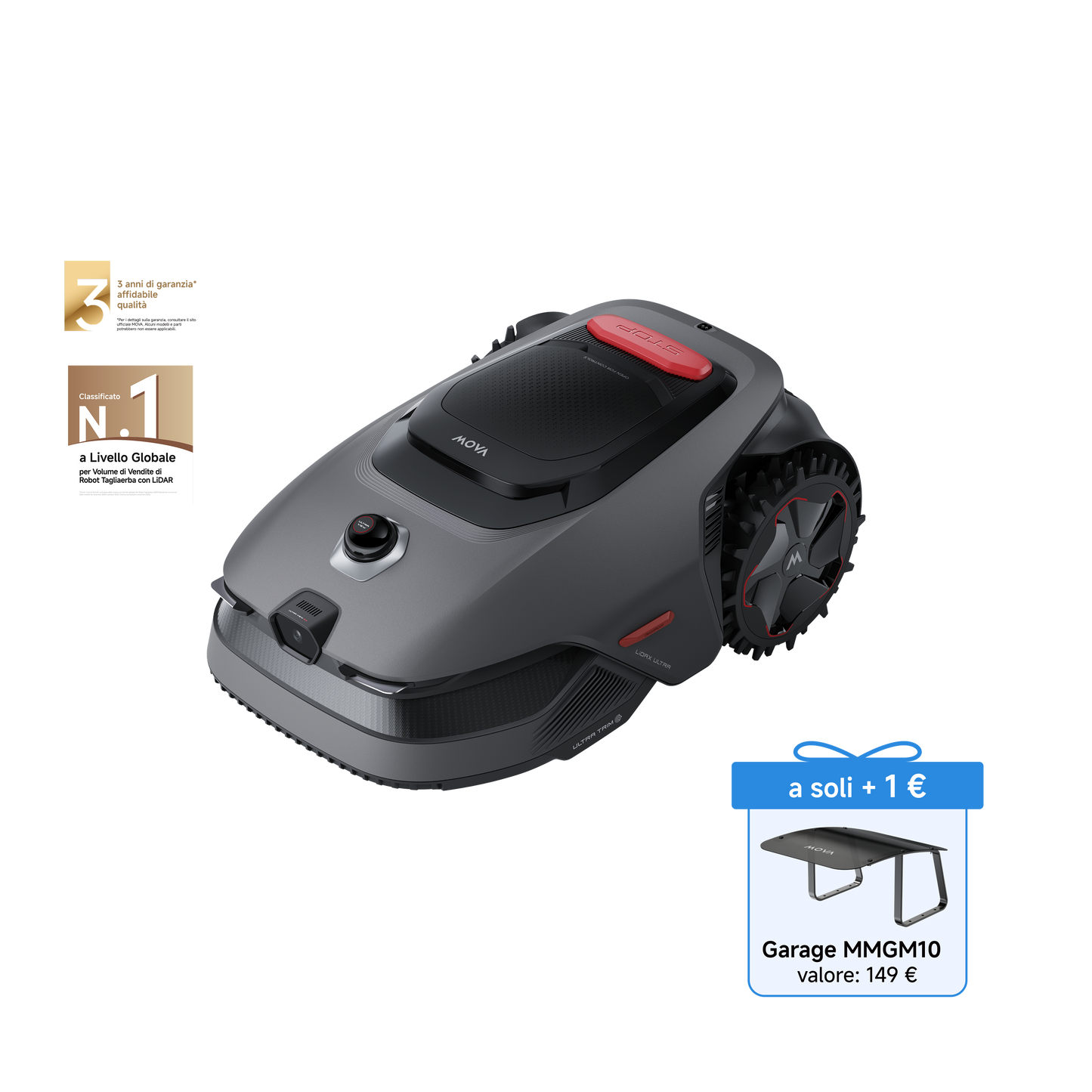 MOVA LiDAX Ultra Series Robot tagliaerba