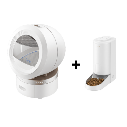 Lettiera per gatti intelligente MOVA MeowgicPod LR10 Prime + PF10 Pro