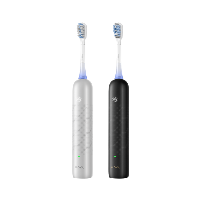 mova fresh pro spazzolino elettrico bianco e nero