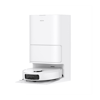 mova e30 ultra robot aspirapolvere bianco con stazione