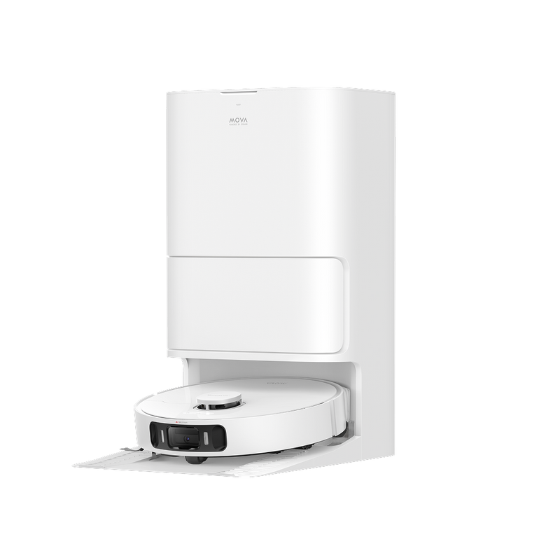 mova s20 ultra robot aspirapolvere bianco con stazione