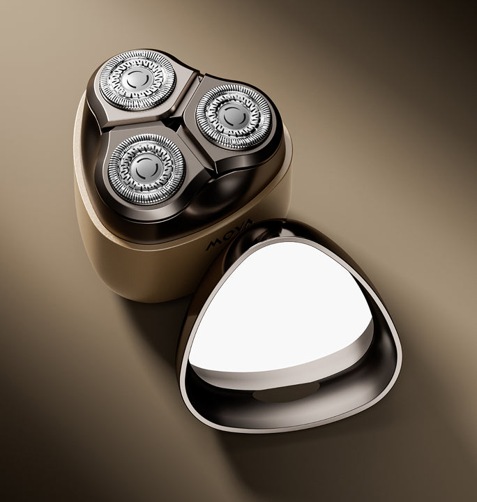 Specchio magnetico integrato,
Rasati ovunque tu sia - 