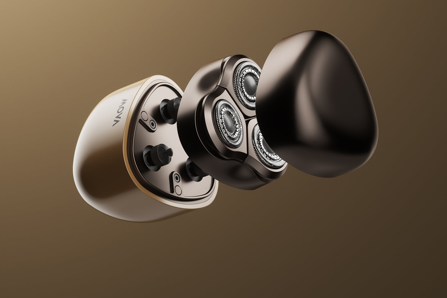 Design triangolare ergonomico con corpo in lega di zinco - 