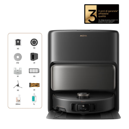 MOVA V50 Ultra Complete Robot aspirapolvere Nero Landing