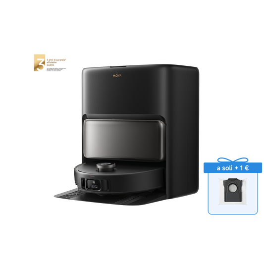 MOVA V50 Ultra Complete Robot aspirapolvere Nero