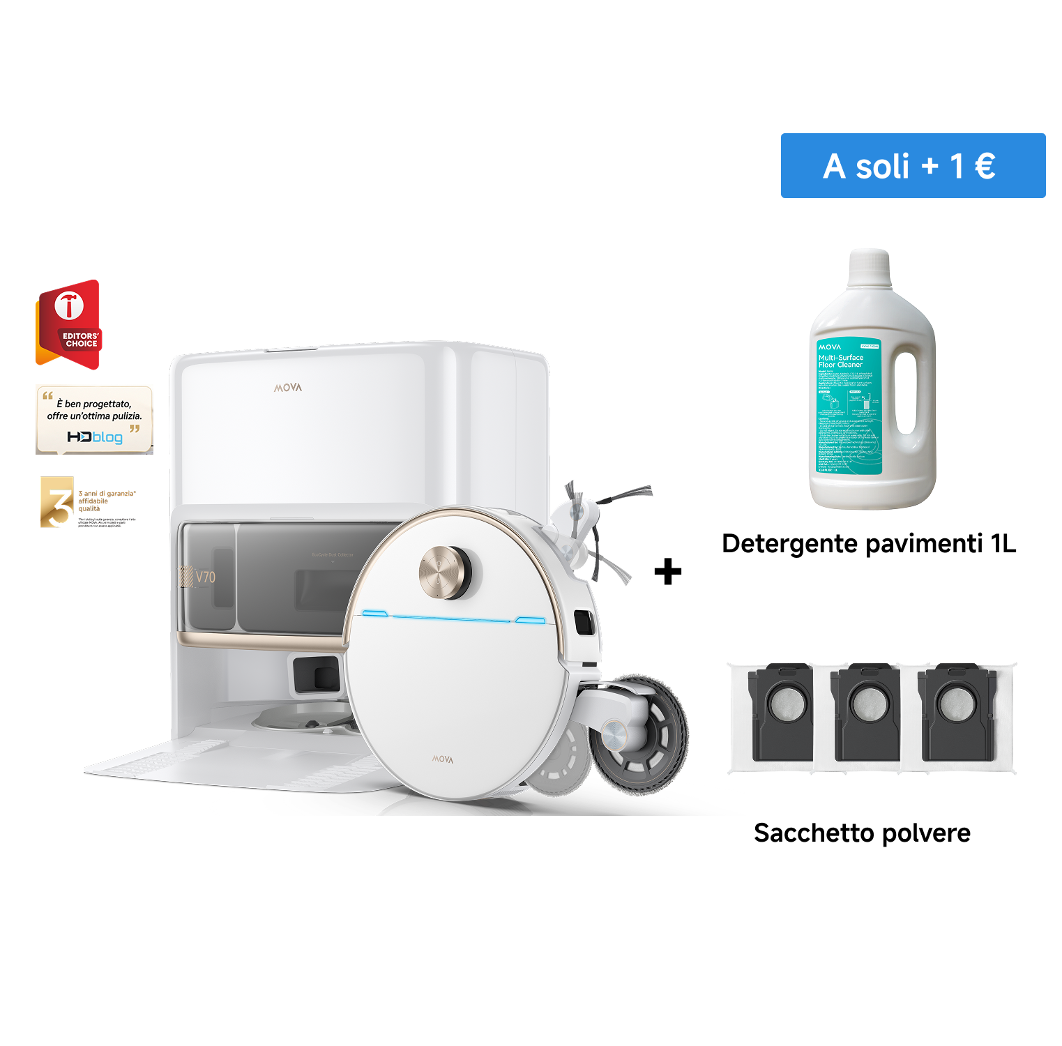 Robot aspirapolvere MOVA V70 Ultra Complete X
