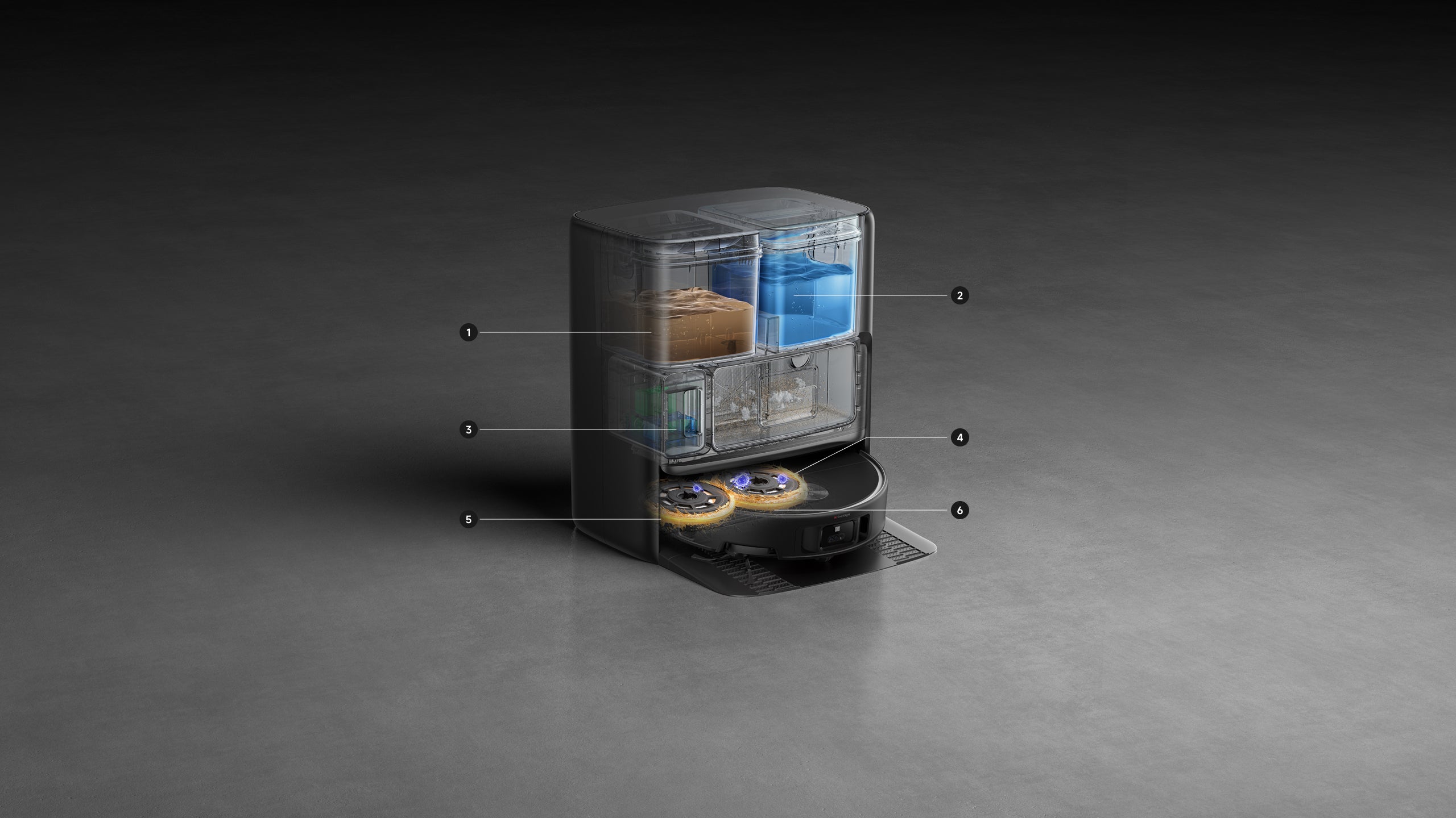 Robot aspirapolvere Dreame MOVA V70 Ultra Pure Base di manutenzione automatica
