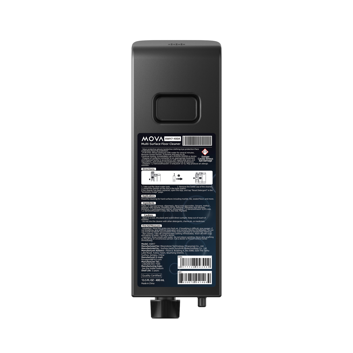 Z50 + Robot aspirapolvere Panni per mocio per MOVA Z50Ultra + 500ml Detergente per Pavimenti per MOVA Z50 Ultra