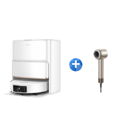 MOVA Z60 Ultra Roller Complete Robot aspirapolvere + Shine 10 Asciugacapelli Oro