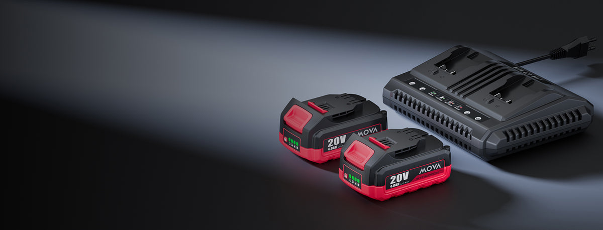 MOVA Tosaerba brushless 38 cm 40 V Batteria e caricabatterie