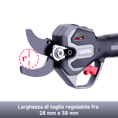 MOVA Forbici da potatura brushless 38 mm cm 20 V