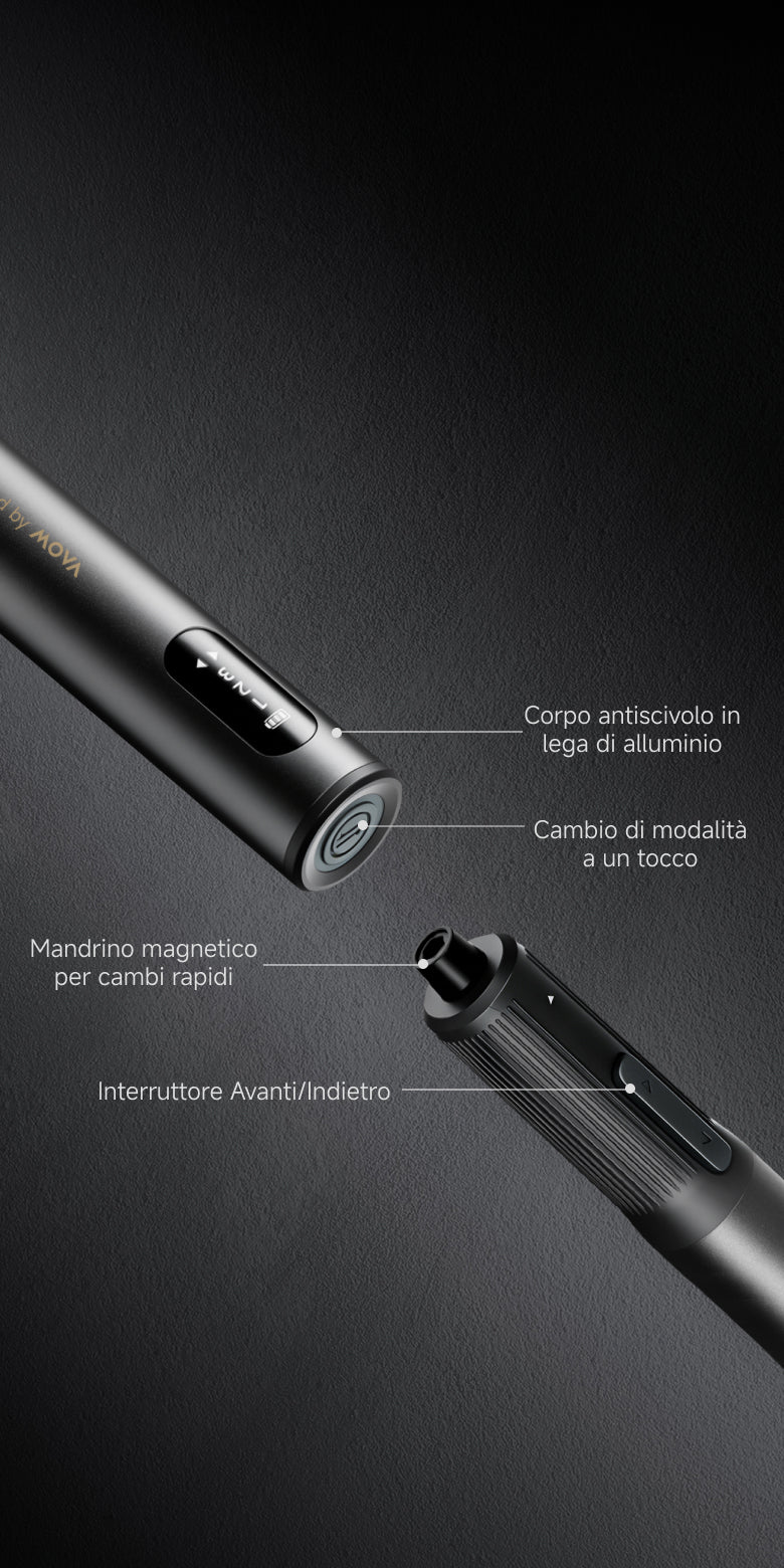 3 livelli di coppia e 
Cambio di verso rapido