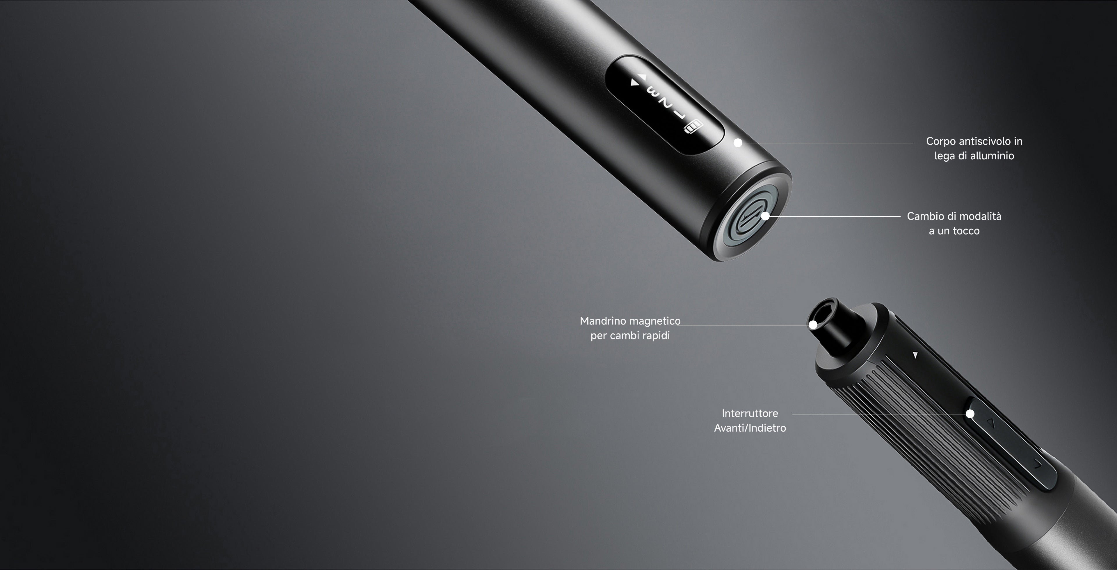 3 livelli di coppia e 
Cambio di verso rapido