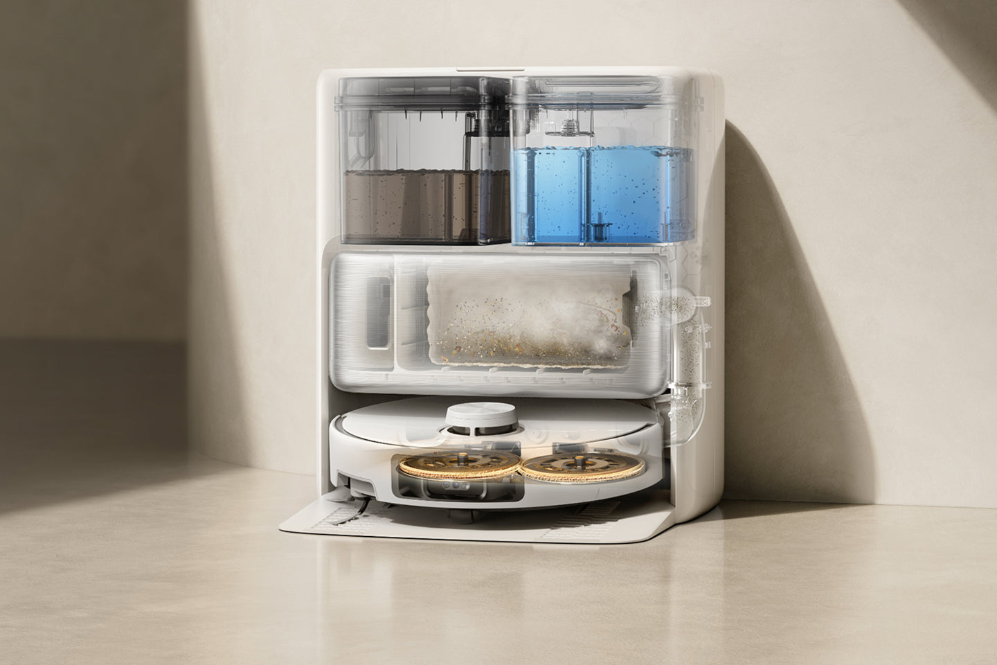 Ricarica automatica della soluzione detergente