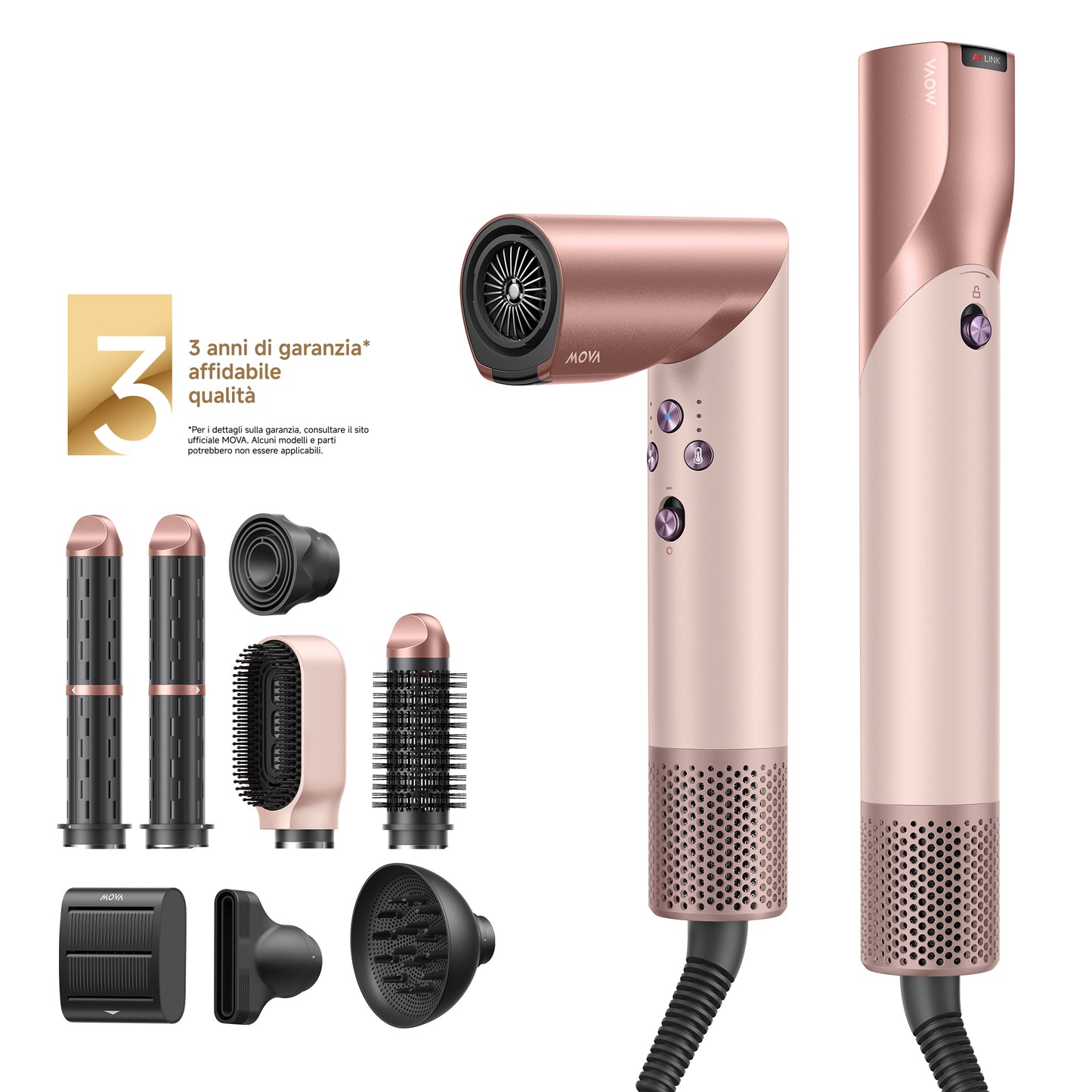 MOVA Master 10 Asciugacapelli Rosa Sakura