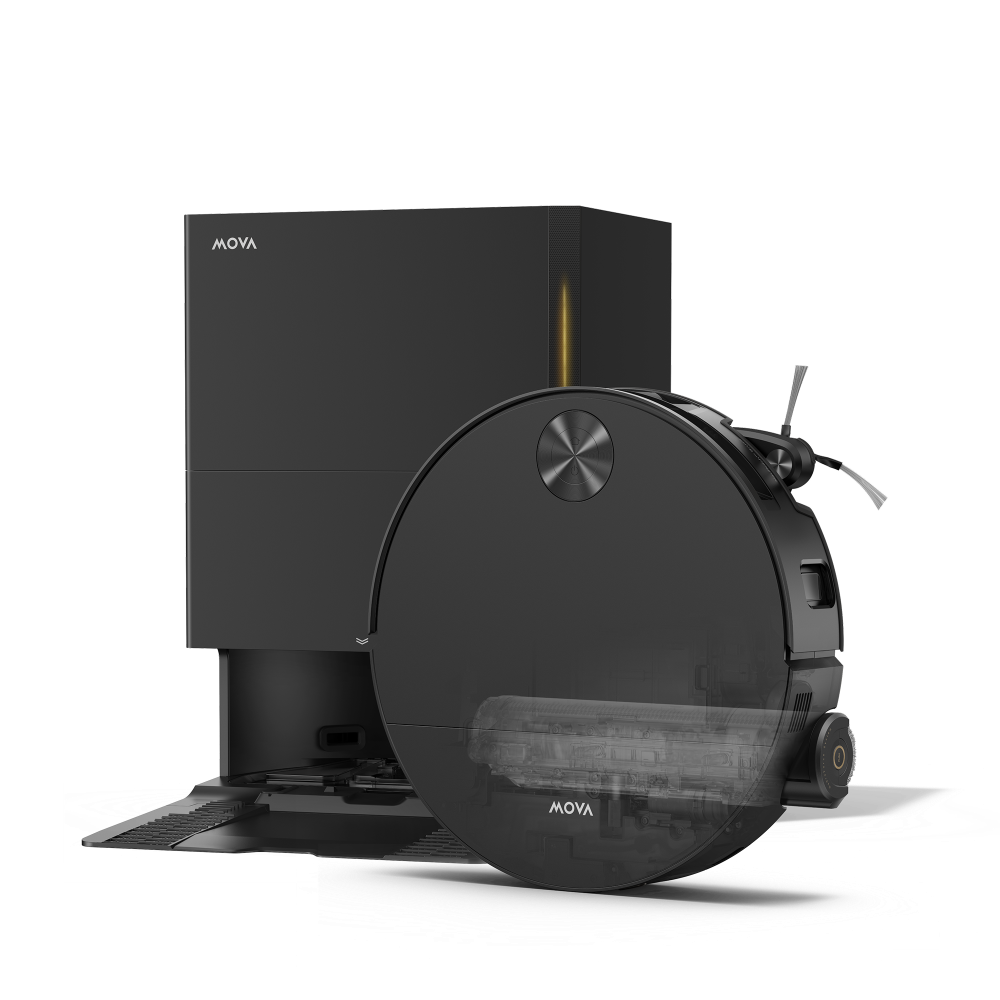 MOVA S70 Roller Robot Aspirapolvere Nero