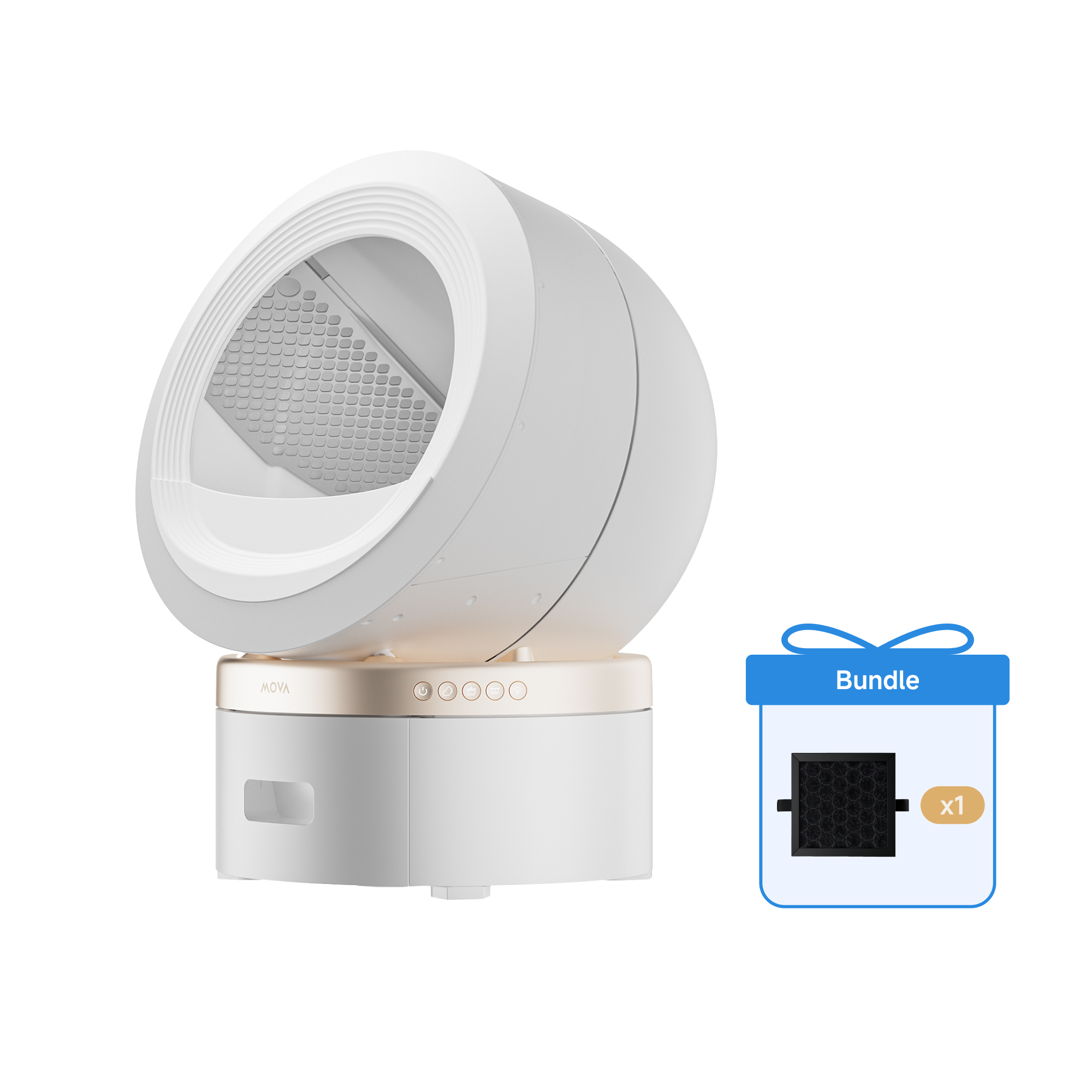 Lettiera per gatti intelligente MOVA MeowgicPod LR10 Prime + Filtro Aria Fresca
