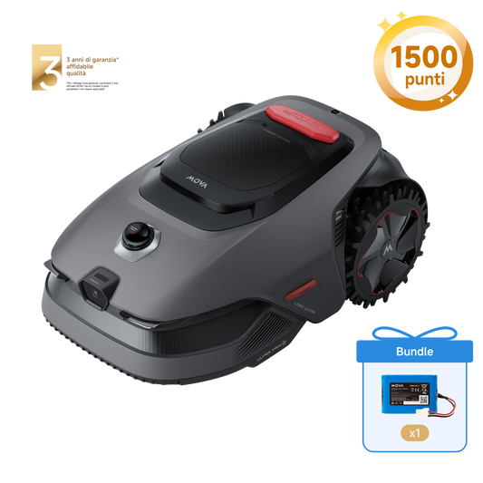 MOVA LiDAX Ultra 800 Robot tagliaerba + Batteria Litio 18V 5.0Ah 90Wh