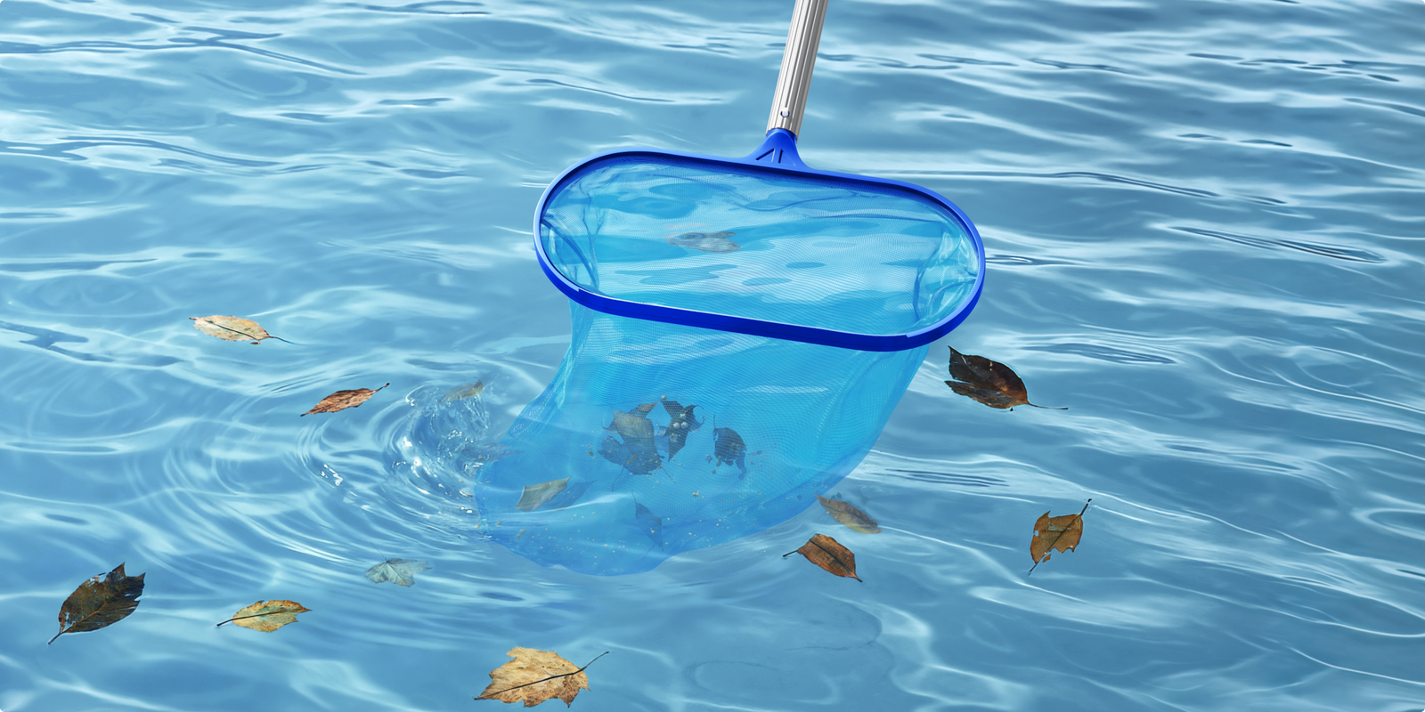 Pulizia completa dal fondo alla superficie con skimmer - 
