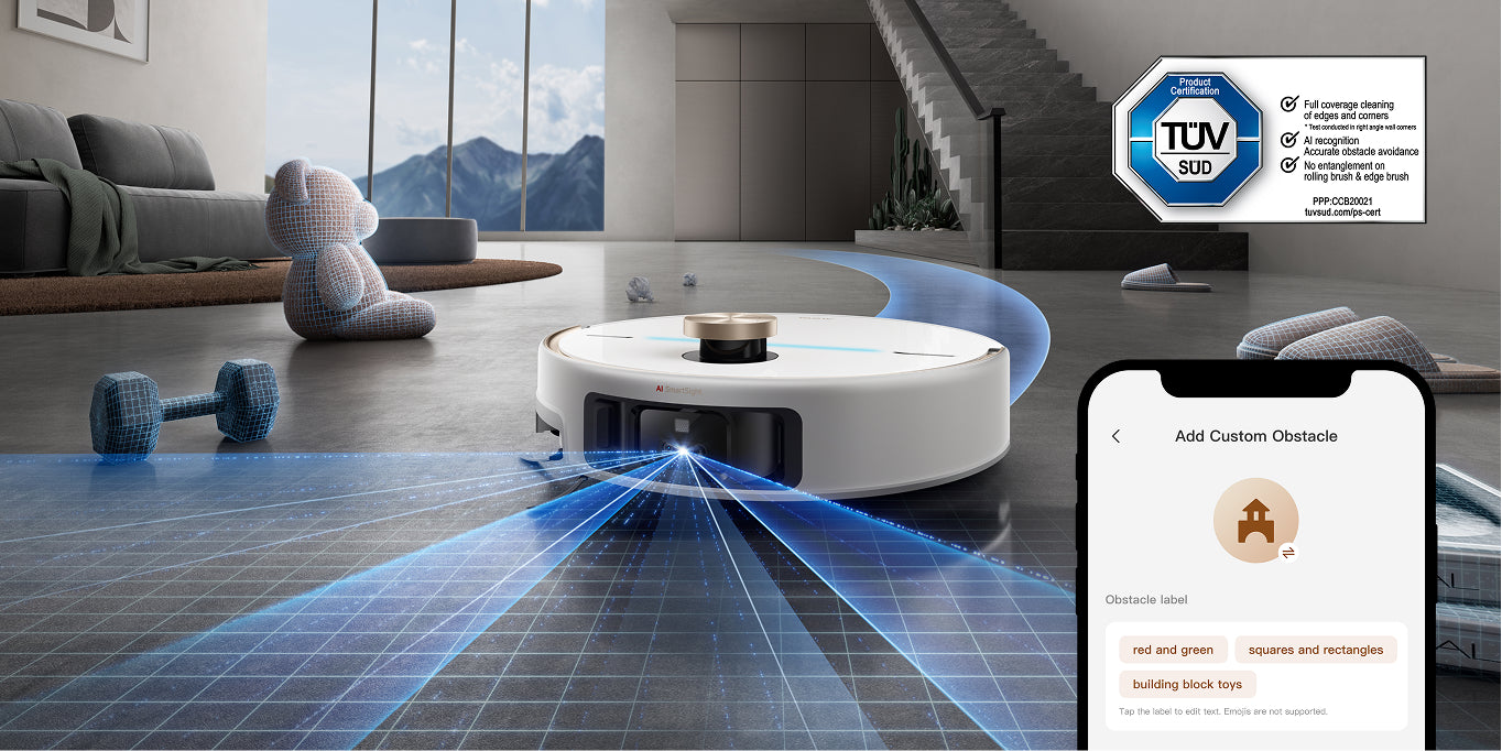 Evitamento degli ostacoli e controllo tramite app