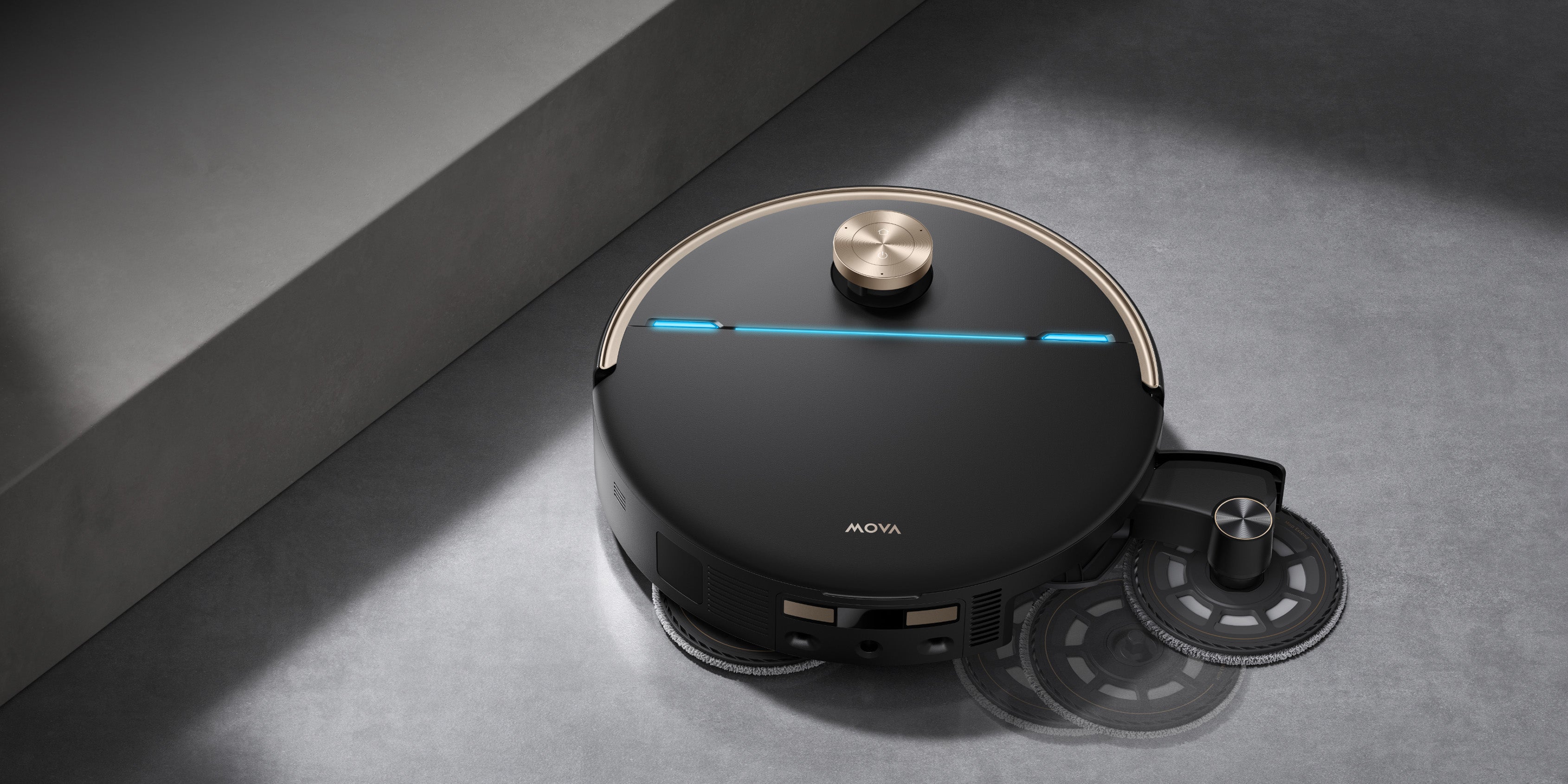 Robot aspirapolvere MOVA V70 Ultra Complete X Nero Si estende per raggiungere ogni angolo