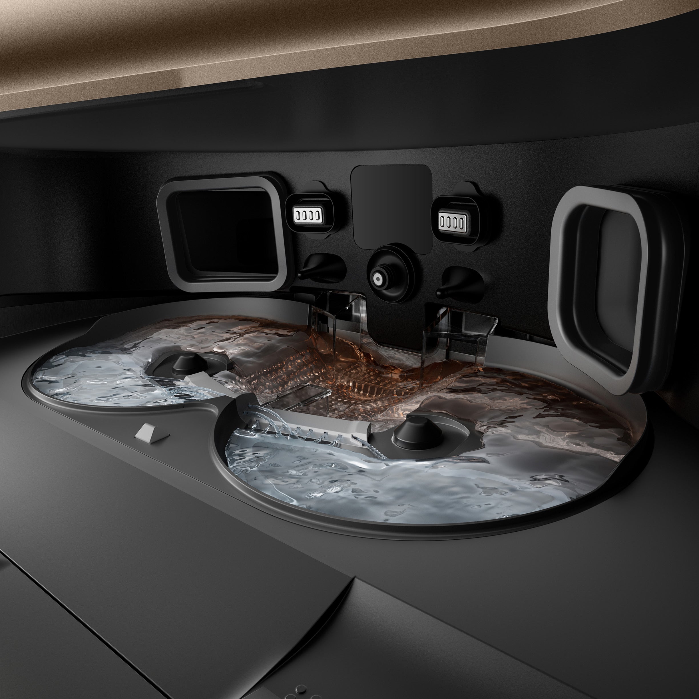 Design dell'asse di lavaggio JetSpray Dryboard™ 2.0