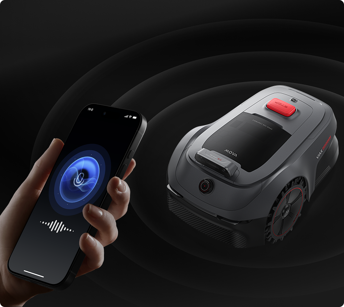 Audio in tempo reale - Parla attraverso il tagliaerba per scoraggiare gli estranei che si intrufolano nel tuo giardino.